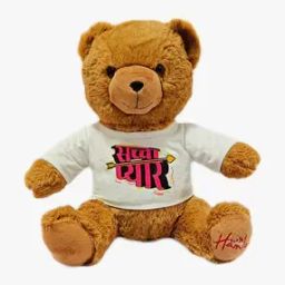Teddy Bear Plush Soft Toy with Saccha Pyaar T-Shirt-49
