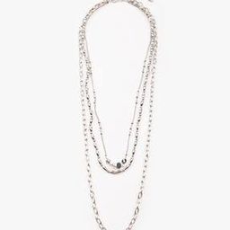 Women Silver-Plated Layered Necklace-16
