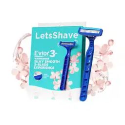 Evior 3 Hair Removal Disposable Razor for Women Aloe & Argon Oil Enfused-image-24