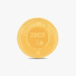 2G 22 KT (916) Yellow Gold Laxmi Ganesh Coin-image-67