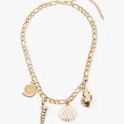Women Gold-Plated Sea Shell Necklace-image-8