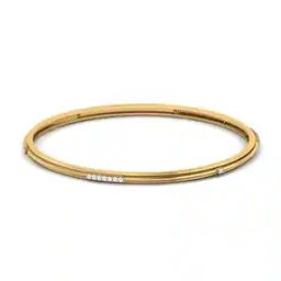 The Edeen 18 KT Yellow Gold Diamond Bangle-image-1
