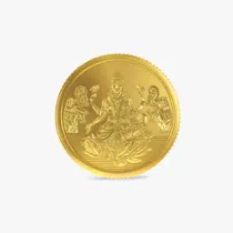 8G 22 KT Lord Lakshmi Design Yellow Gold Coin-image-91