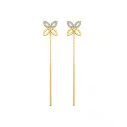 22 KT Yellow Gold Sui-Dhaga Earrings-image-60