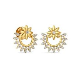 22 KT Yellow Gold Stud Earrings-image-71