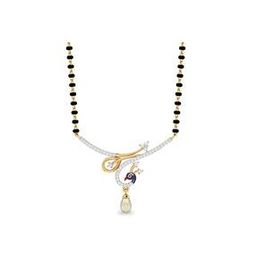22 KT Yellow Gold The Reynard Gemstone Mangalsutra-image-66