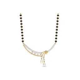 22 KT Yellow Gold The Grisjahilde Gemstone Mangalsutra-image-77