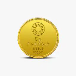 8 Gm 24K (999.9) Lotus Yellow Gold Coin-image-11