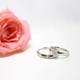 925 Sterling Silver Rhomb Couple Band Rings-image-33