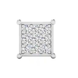 18 KT Yellow Gold Diamond Stud Earrings-image-51