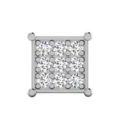 18 KT White Gold Diamond Stud Earrings-image-41