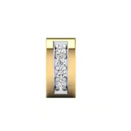 18 KT Yellow Gold Diamond-Studded Earring-image-74