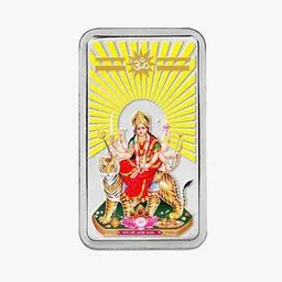 Kundan 20 G 999 Silver Durga Mata Precious Coin-image-56