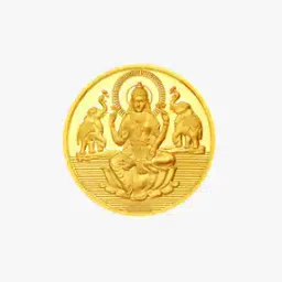 22 KT Hallmarked Lakshmi Gold Coin-image-88