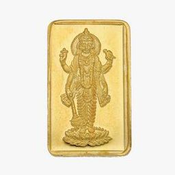 24KT Yellow Gold Lord Vishnu Gold Coin-image-77