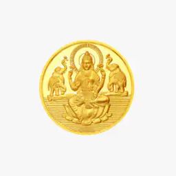 24KT Yellow Gold Lakshmi Gold Coin-image-47