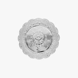 800 Silver Floral-Design Pooja Thali-image-76