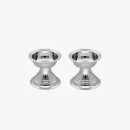 Set of 2 800 Silver Diva Design Diyas-3