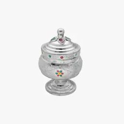 800 Silver Kumkum & Haldi Box-image-14