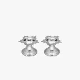 Set of 2 800 Silver Yashasvi-Design Diyas-image-34