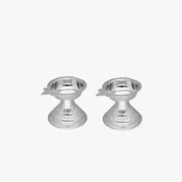 Set of 2 800 Silver Ishika-Design Diyas-22