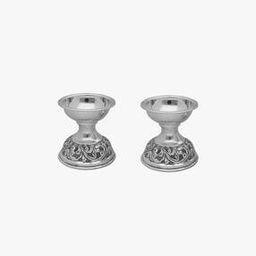Set of 2 800 Silver Diyas-5