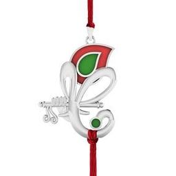 925 Laddu Gopal Silver Rakhi cum Pendant-image-2