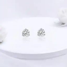 925 Silver Zircon Embellished Stud Earrings-image-4