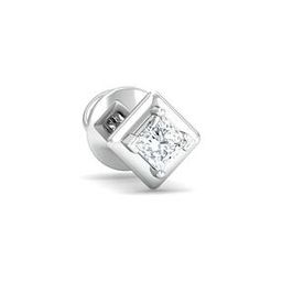 Diamond-Studded White Gold Ear Stud-image-63