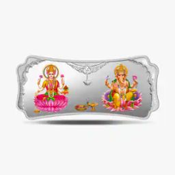 100 Gm (999.9) Lakshmi Ganesh Silver Bar-51