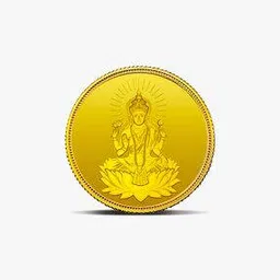 8 Gm 24K (999.9) Lakshmi Yellow Gold Coin-image-7