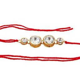 18 KT Gold-Plated Rakhi Set-image-79