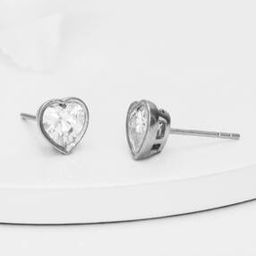 925 Silver Coeur Stud Earrings-image-73