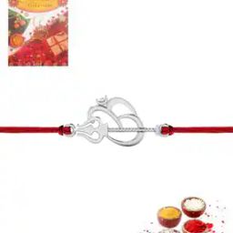 Shiv Om Trishul Hallmark Silver Rakhi-image-28