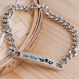 Rhodium Plated Royal King Bracelet-20