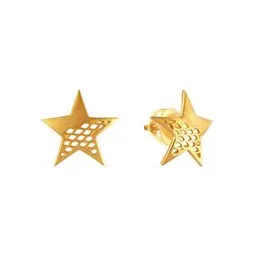 malabar gold & diamonds Yellow Gold Star Stud Earrings-picture-39