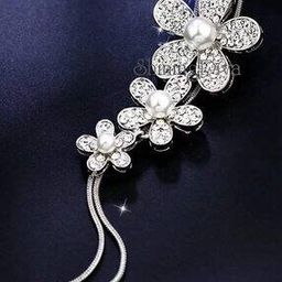 9269NP Silver-Plated Long Chain with Floral Pendent-image-10