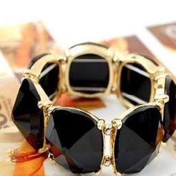 4814B Gold-Plated Crystal-Studded Bracelet-image-17