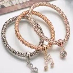 RRSD8104B Gold-Plated Crystal-Studded Slip-On Bracelets-image-22