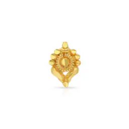Yellow Gold Floral-Design Nosepin-image-34