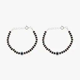 Set of 2 990 Sterling Silver Nazariya Evil Eye Bracelets-image-82