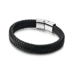 Braided Genuine Leather Wraparound Bracelet-37