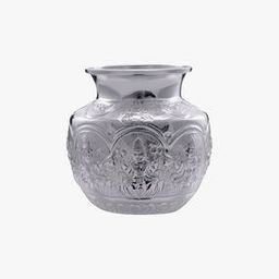 925 Sterling Silver Lakshmi-Design Kalash Pot-image-4
