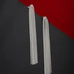 925 Sterling Silver Rhodium-Plated Drop Earrings S124565E-image-31