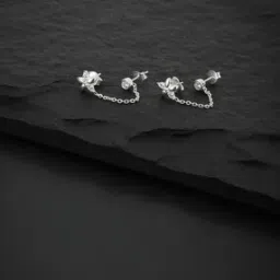 925 Sterling Silver Rhodium-Plated Drop Earrings S545805E/1-image-75