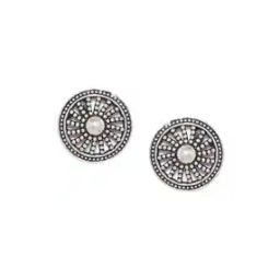925 Sterling Silver Beaded Stud Earrings-image-61