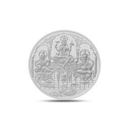 5 gms Shree Trimurti Silver Coin-image-55