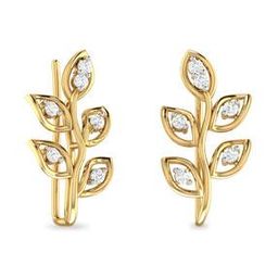 The Dunga 18KT Gold Diamond Stud Earrings-image-4