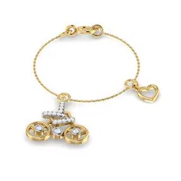 Tipy Top Yellow Gold Diamond Wristwatch Chain-image-37