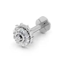 Solitaire White Gold Diamond Nosepin-image-41